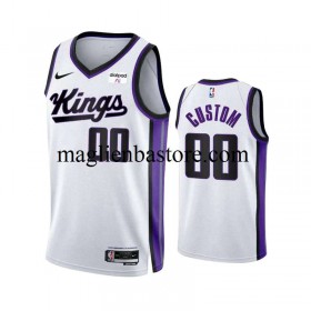 Maglia NBA Sacramento Kings Personalizzate Nike ASSOCIATION EDITION 2023-2024 Bianco Swingman - Uomo